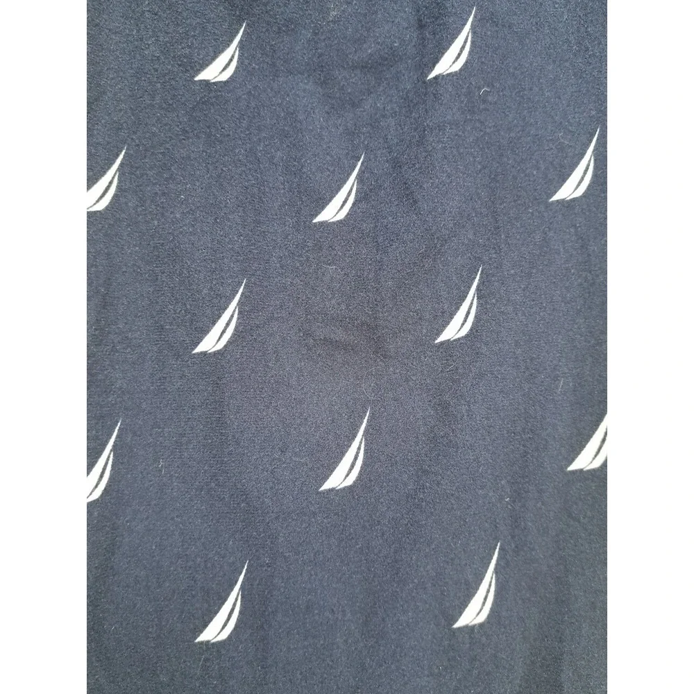 Nautica Men's Blue White Lounge  Pajama Pants 100% Polyester Sleepwear Size‎ M